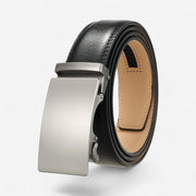 Ceinture automatique pour homme en cuir lisse style chic et élégant