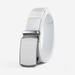 Ceinture automatique pour homme en toile avec finition carbone