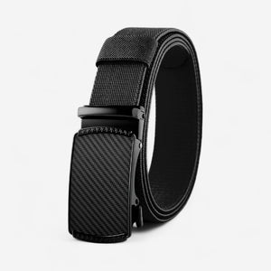 Ceinture automatique pour homme en toile avec finition carbone