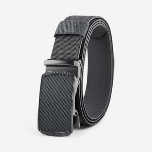 Ceinture automatique pour homme en toile avec finition carbone