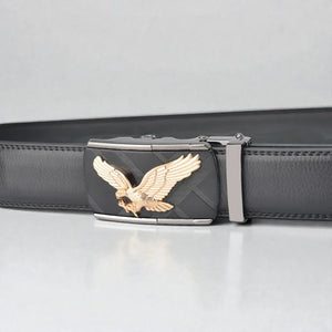 Ceinture en cuir homme avec aigle en relief