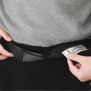 Ceinture automatique en canvas avec rangement sécurisé