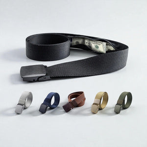 Ceinture automatique en canvas avec rangement sécurisé
