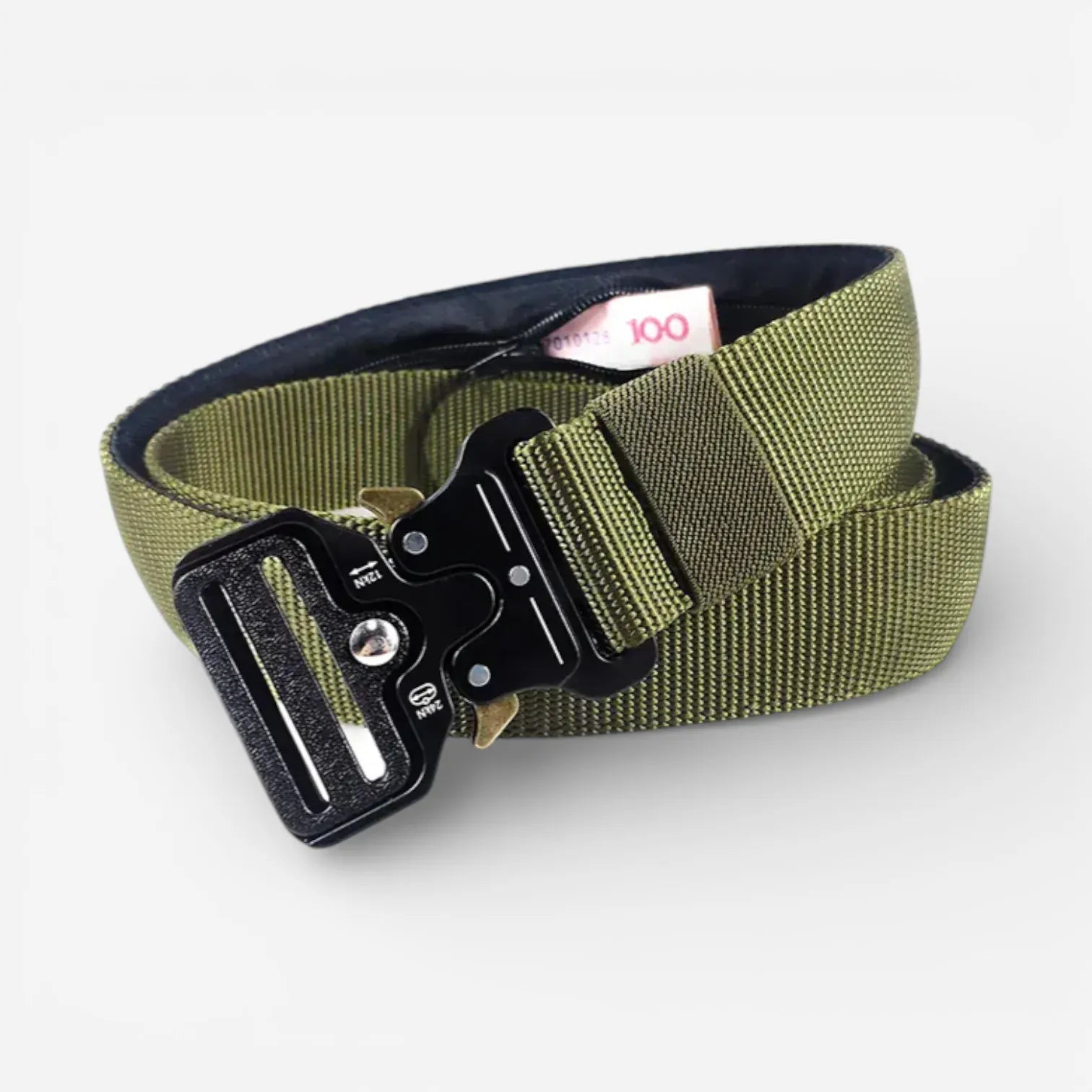 Ceinture cache billets tactique avec compartiment zippé