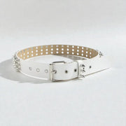Ceinture cloutée femme punk avec œillets en métal