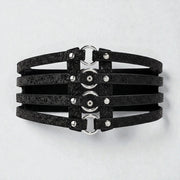 Ceinture pour femme dorée avec 4 rangées de boucles et largeur 10 cm