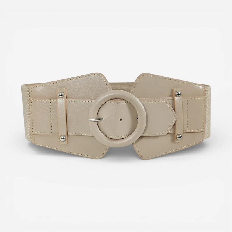 Ceinture corset femme simili cuir taille marquée