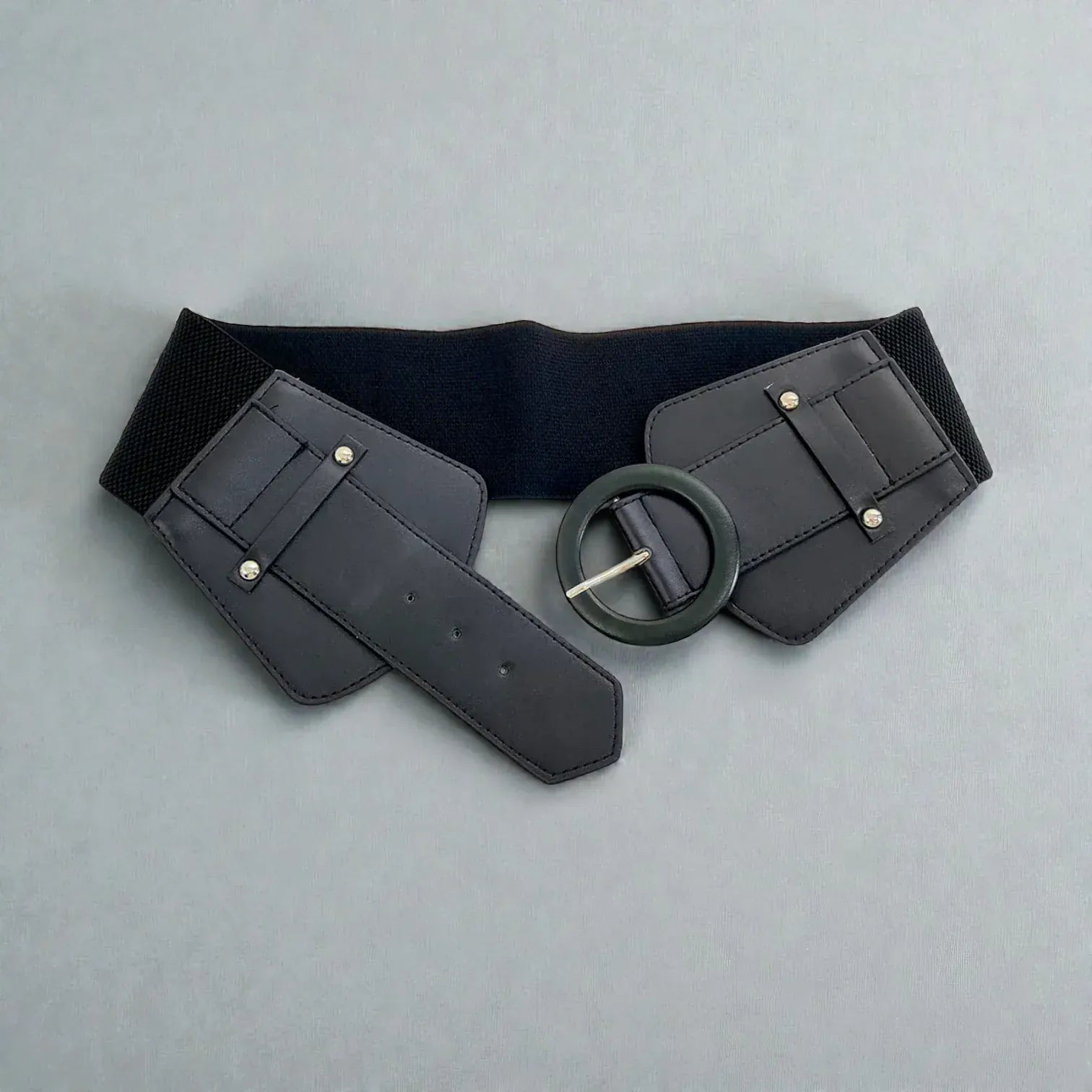 Ceinture corset femme simili cuir taille marquée