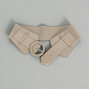 Ceinture corset femme simili cuir taille marquée
