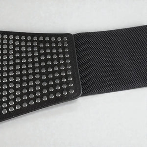 Ceinture pour femme gothique avec zip et clous