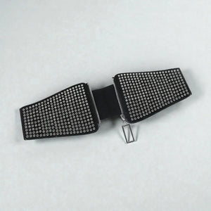 Ceinture pour femme gothique avec zip et clous