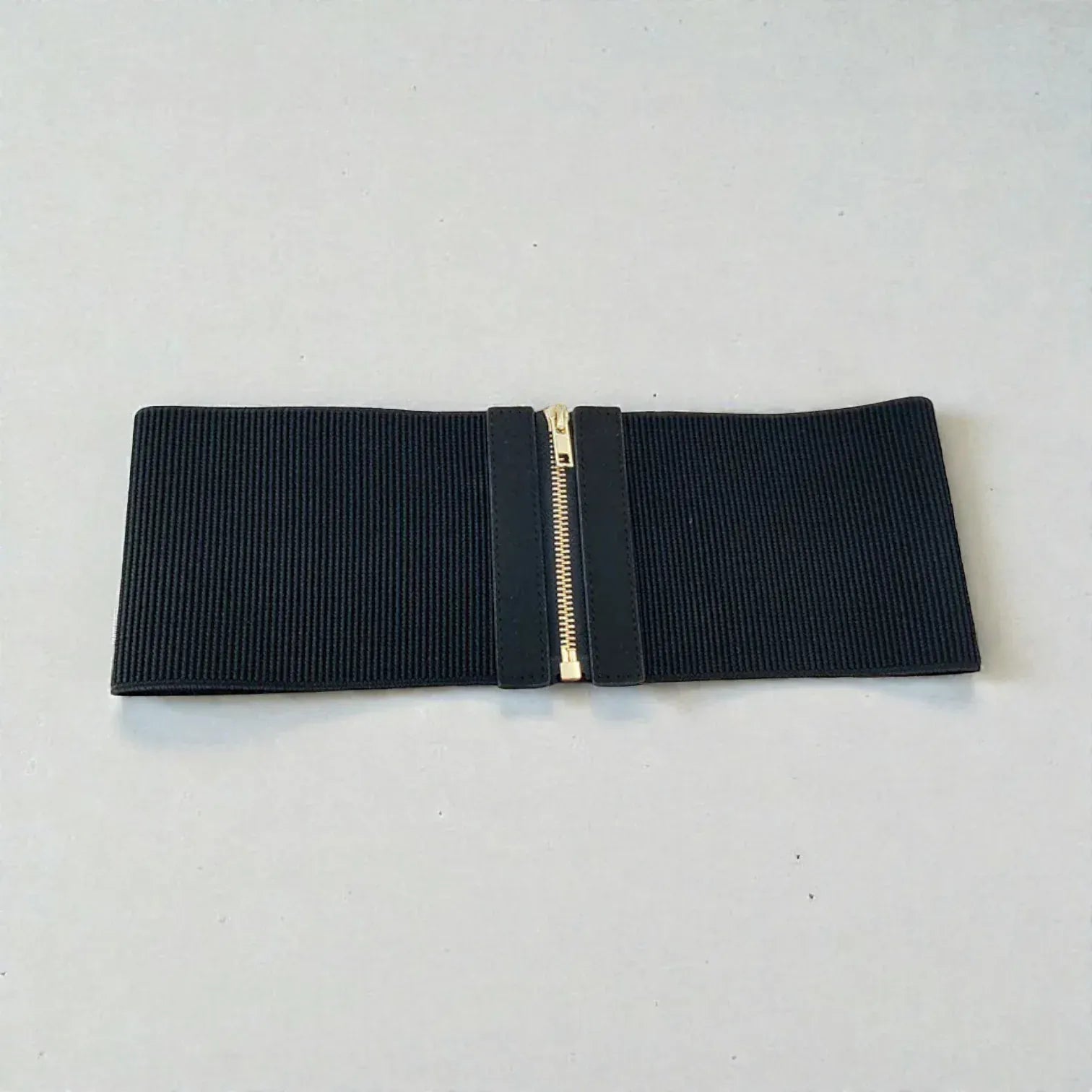 Ceinture pour femme large avec fermeture zippée en nylon