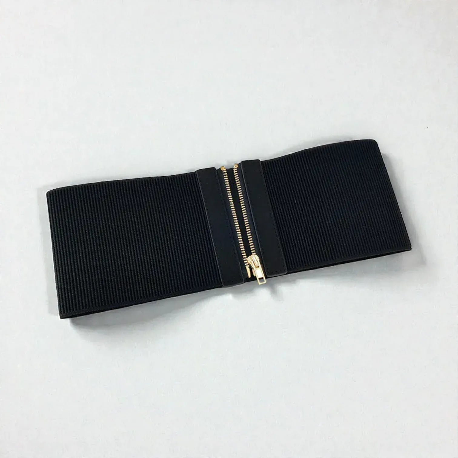 Ceinture pour femme large avec fermeture zippée en nylon