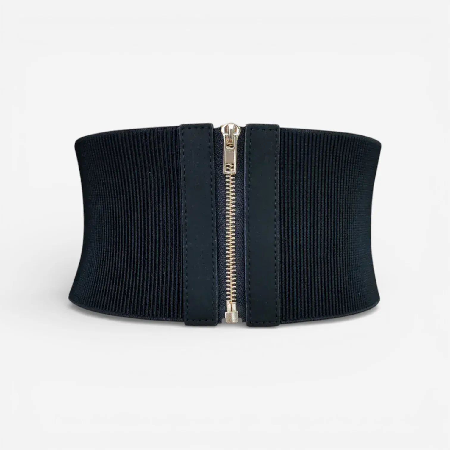 Ceinture pour femme large avec fermeture zippée en nylon