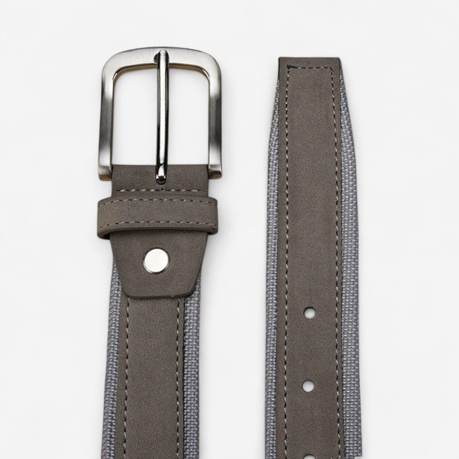 Ceinture cuir suédé pour homme avec design minimaliste