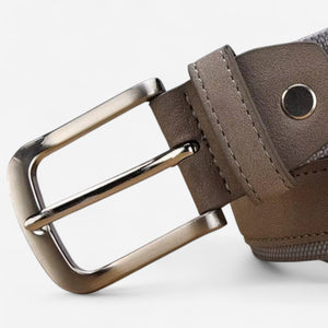 Ceinture cuir suédé pour homme avec design minimaliste
