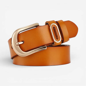 Ceinture pour femme en cuir au style sobre et contemporain