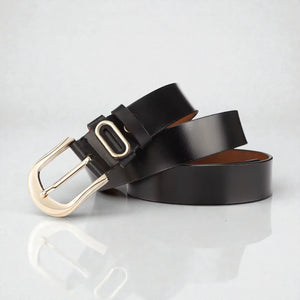 Ceinture pour femme en cuir au style sobre et contemporain