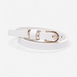 Ceinture fine en cuir femme pour robes et jupes
