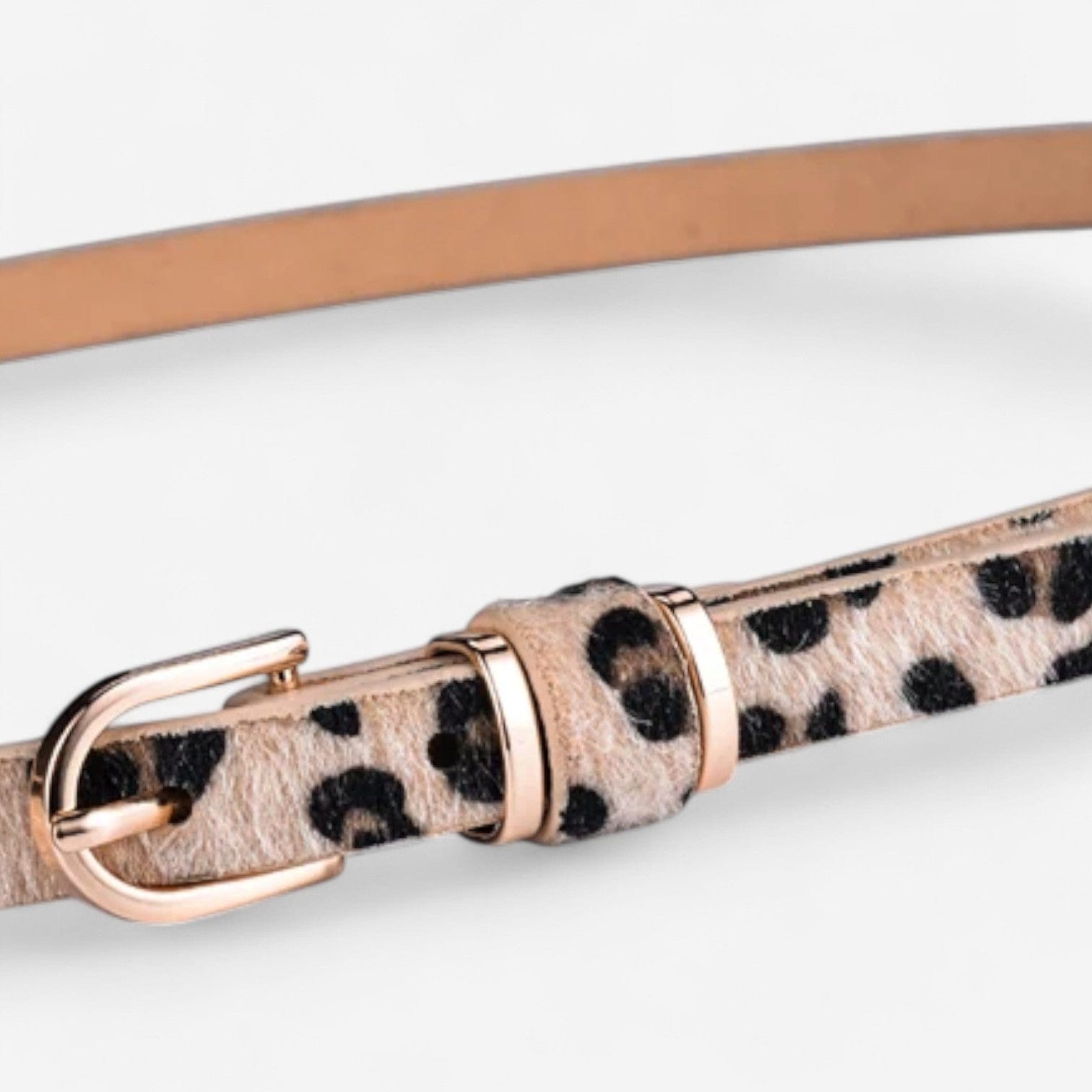 Ceinture fine en cuir femme pour robes et jupes