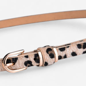 Ceinture fine en cuir femme pour robes et jupes