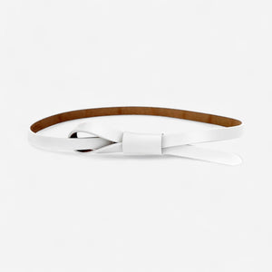 Ceinture fine en cuir femme à nouer pour robe, jupe ou chemise