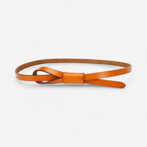 Ceinture fine en cuir femme à nouer pour robe, jupe ou chemise