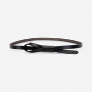 Ceinture fine en cuir femme à nouer pour robe, jupe ou chemise
