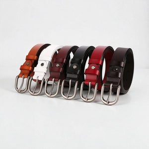 Ceinture pour femme en cuir style classique pour jean ou jupe