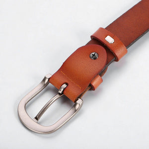 Ceinture pour femme en cuir style classique pour jean ou jupe