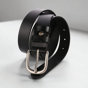 Ceinture pour femme en cuir style classique pour jean ou jupe