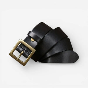 Ceinture en cuir lisse pour homme avec finition mate