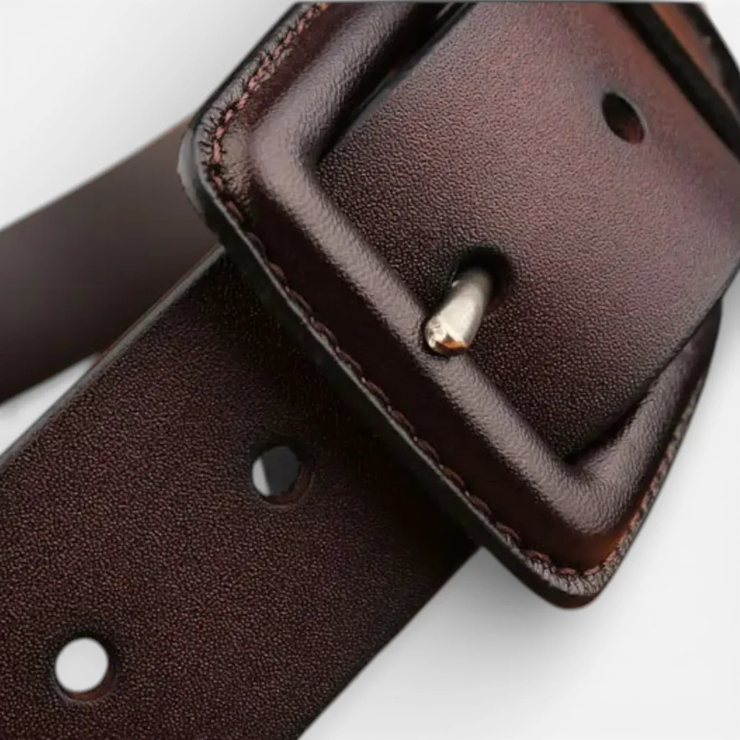 Ceinture pour homme large cuir patiné vintage