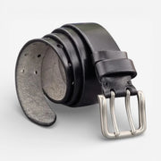 Ceinture en cuir pleine fleur homme avec boucle double ardillon