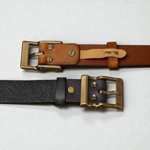 Ceinture pour homme en cuir avec motif animal embossé unique