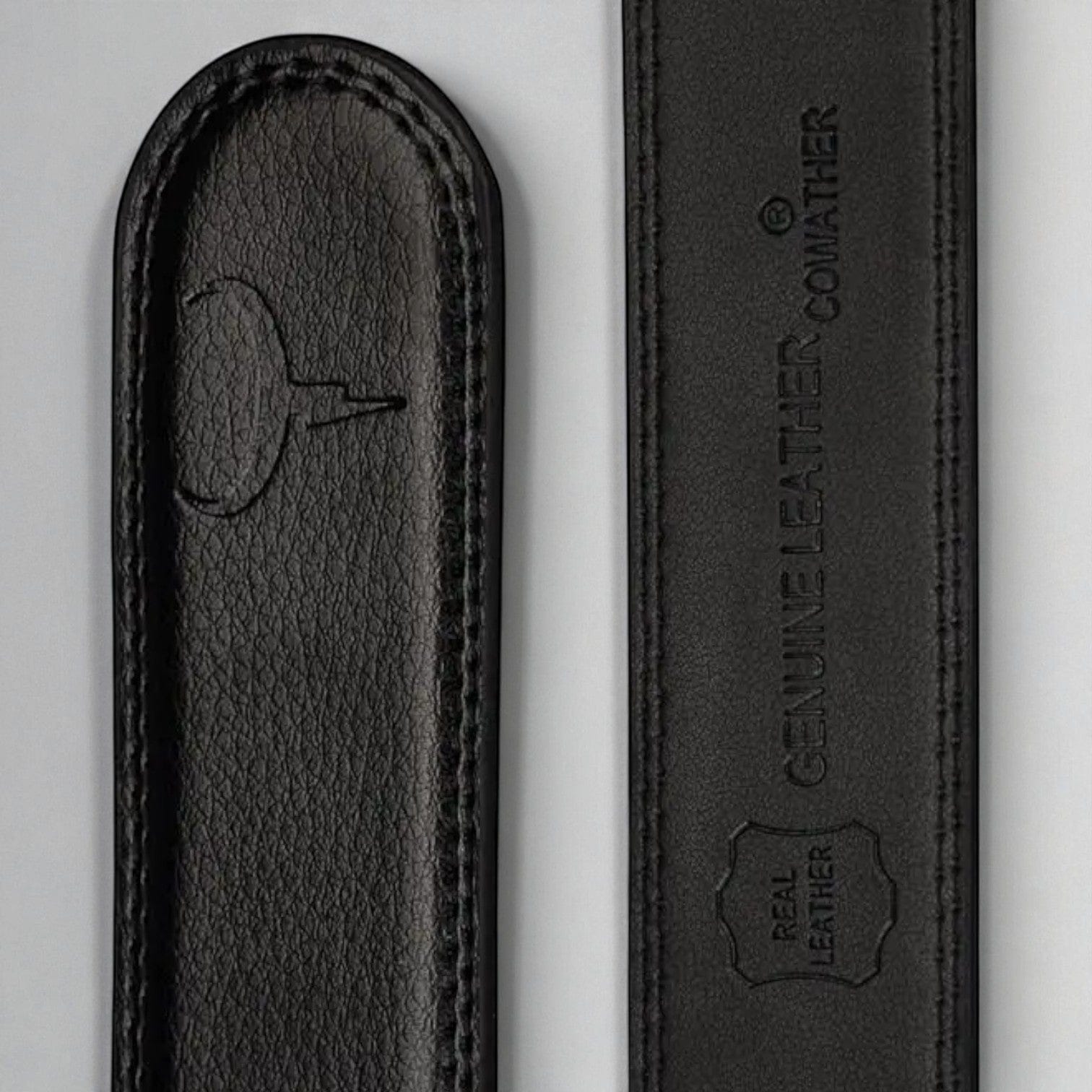 Ceinture automatique en cuir pleine fleur homme avec grain naturel