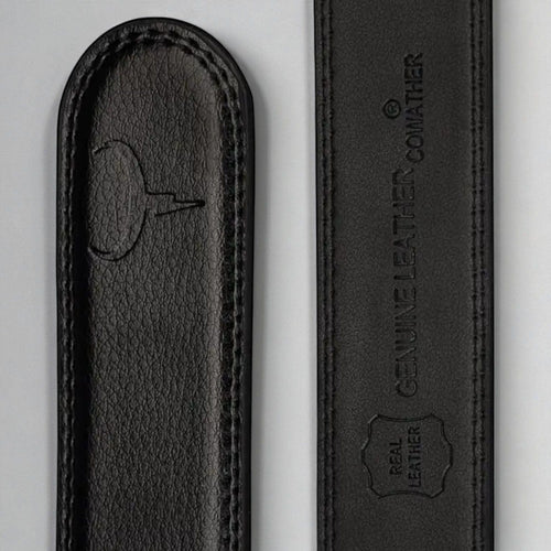 Ceinture automatique en cuir pleine fleur homme avec grain naturel