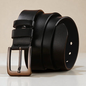 Ceinture pour homme en cuir souple avec couture robuste