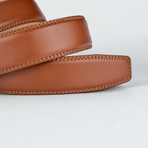 Ceinture pour homme en cuir automatique au design géométrique