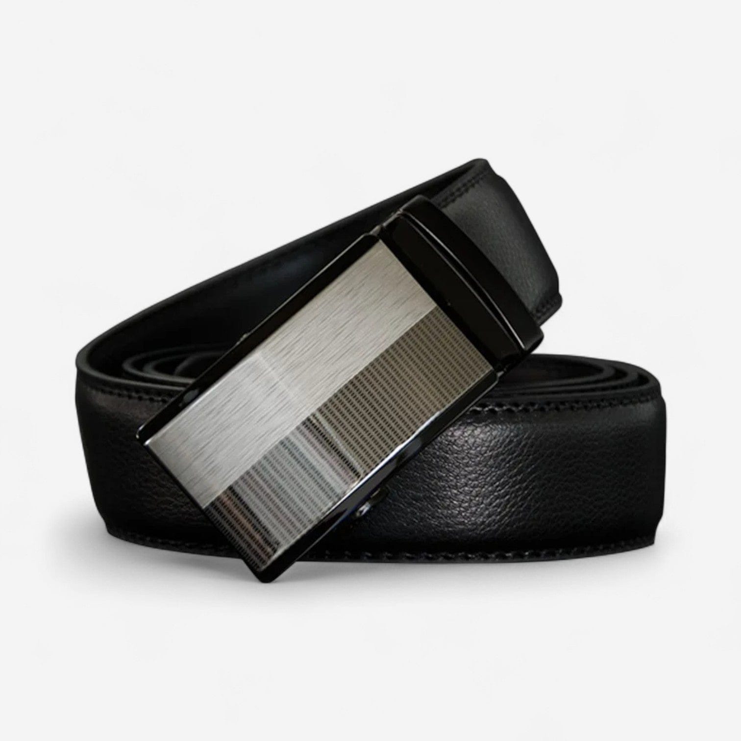 Ceinture pour homme en cuir automatique avec finition satinée