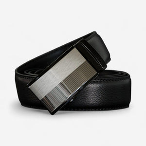 Ceinture pour homme en cuir automatique avec finition satinée