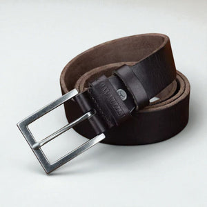 Ceinture pour homme en cuir boucle classique et tannage végétal
