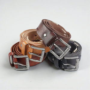 Ceinture en cuir pleine fleur homme patine naturelle et robuste