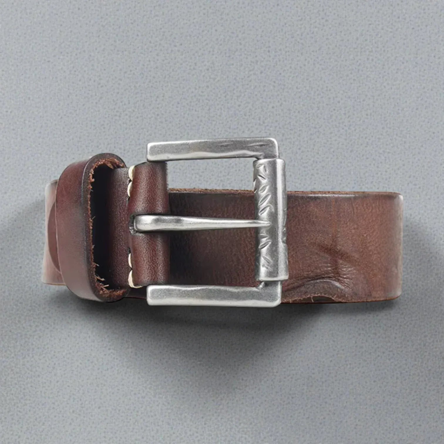 Ceinture en cuir pleine fleur homme patine naturelle et robuste