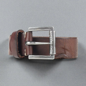 Ceinture en cuir pleine fleur homme patine naturelle et robuste