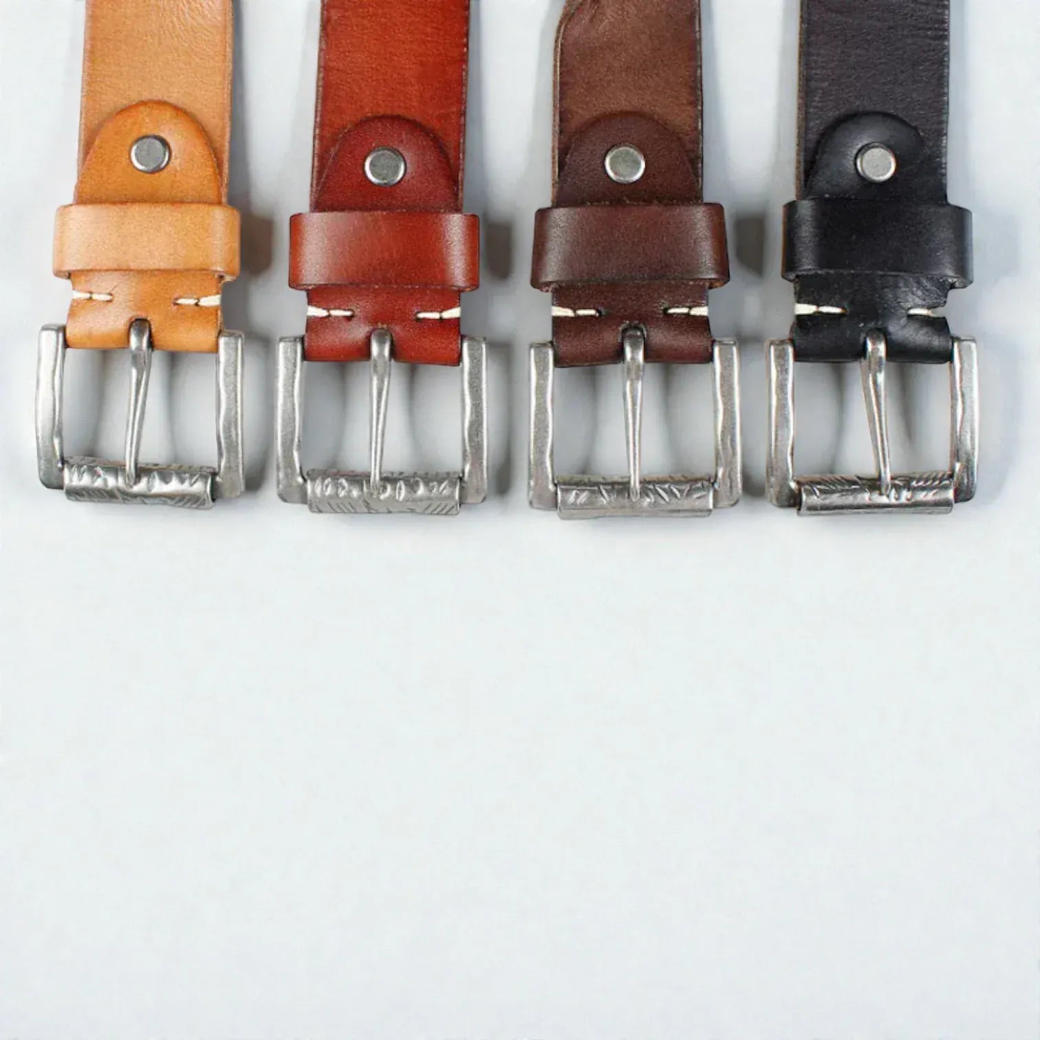 Ceinture en cuir pleine fleur homme patine naturelle et robuste