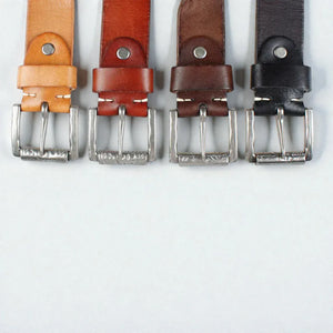 Ceinture en cuir pleine fleur homme patine naturelle et robuste