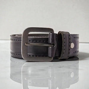 Ceinture pour homme en cuir style casual avec texture