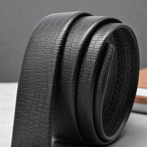 Ceinture pour homme cuir noir avec boucle scorpion
