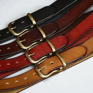 Ceinture cuir pleine fleur homme au look authentique